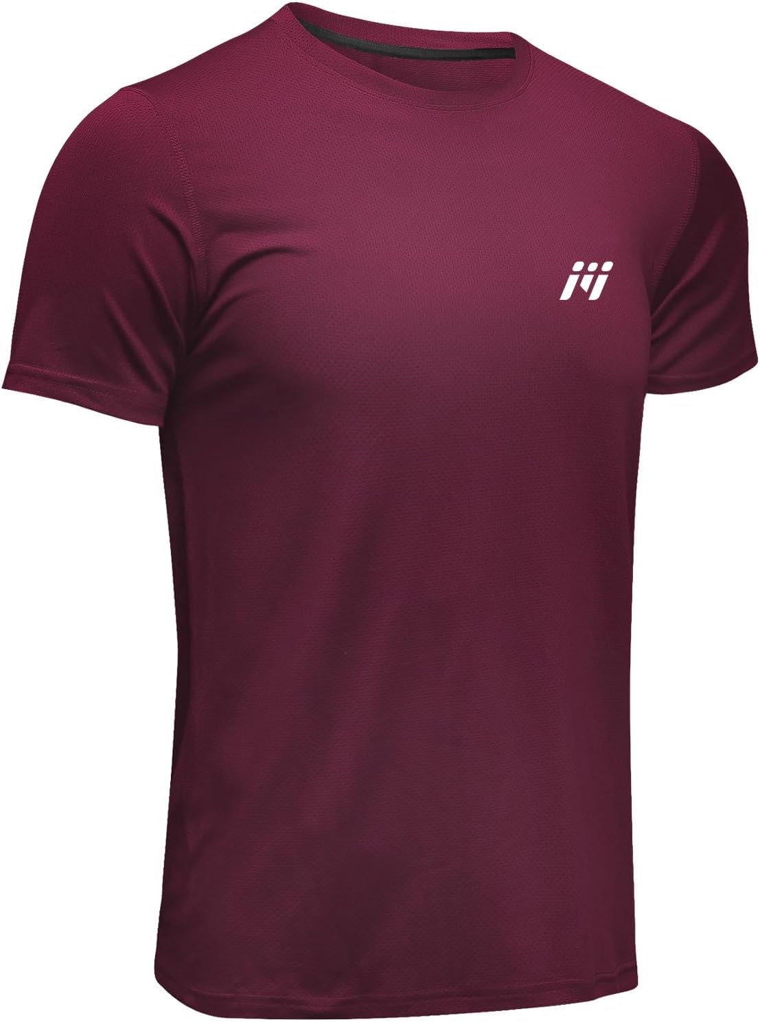 Detalle de MEETWEE Herren Sportshirt (Kurzarm) aus Mesh – atmungsaktiv, schnelltrocknend