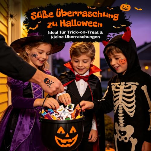 Thumbnail 7 de Leesgel Glitter Tattoos for Kids Party Bag Fillers, 204 Sheets – Halloween