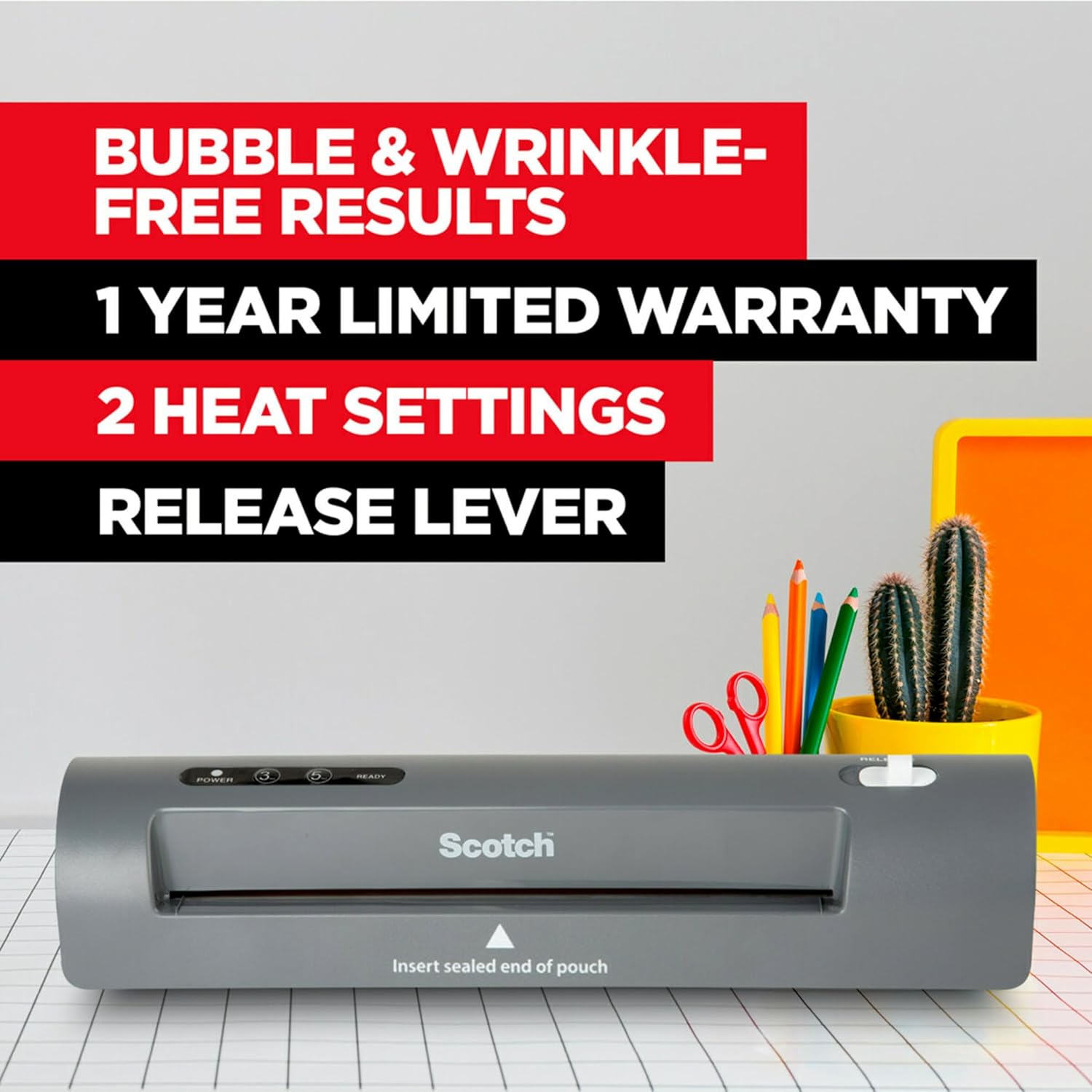 Thumbnail 1 de Scotch TL901X Thermal Laminator 2-Roller System 📠