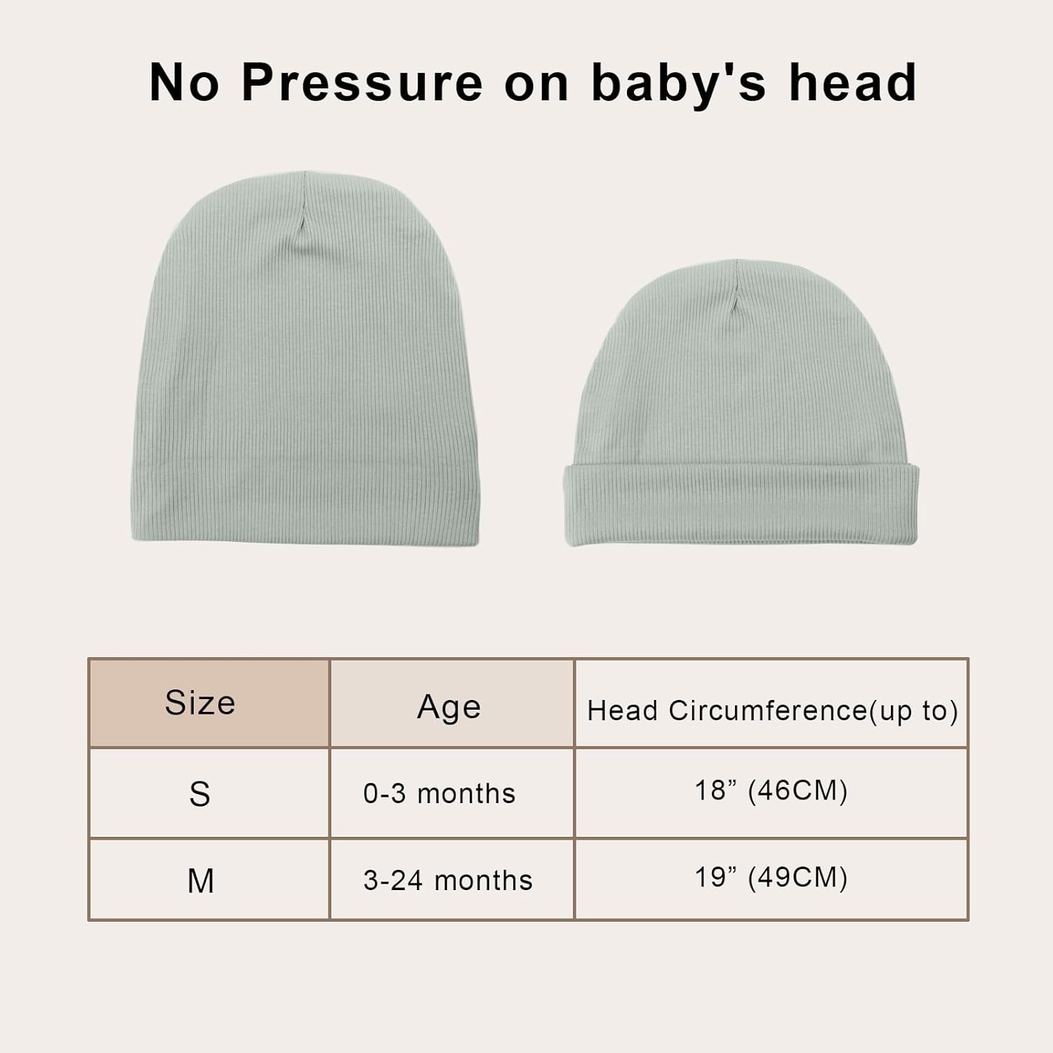 Thumbnail 3 de DRESHOW Newborn Knit Baby Hat (0–24 Months) – Soft, Stretchy Beanie for Baby Boys & Girls