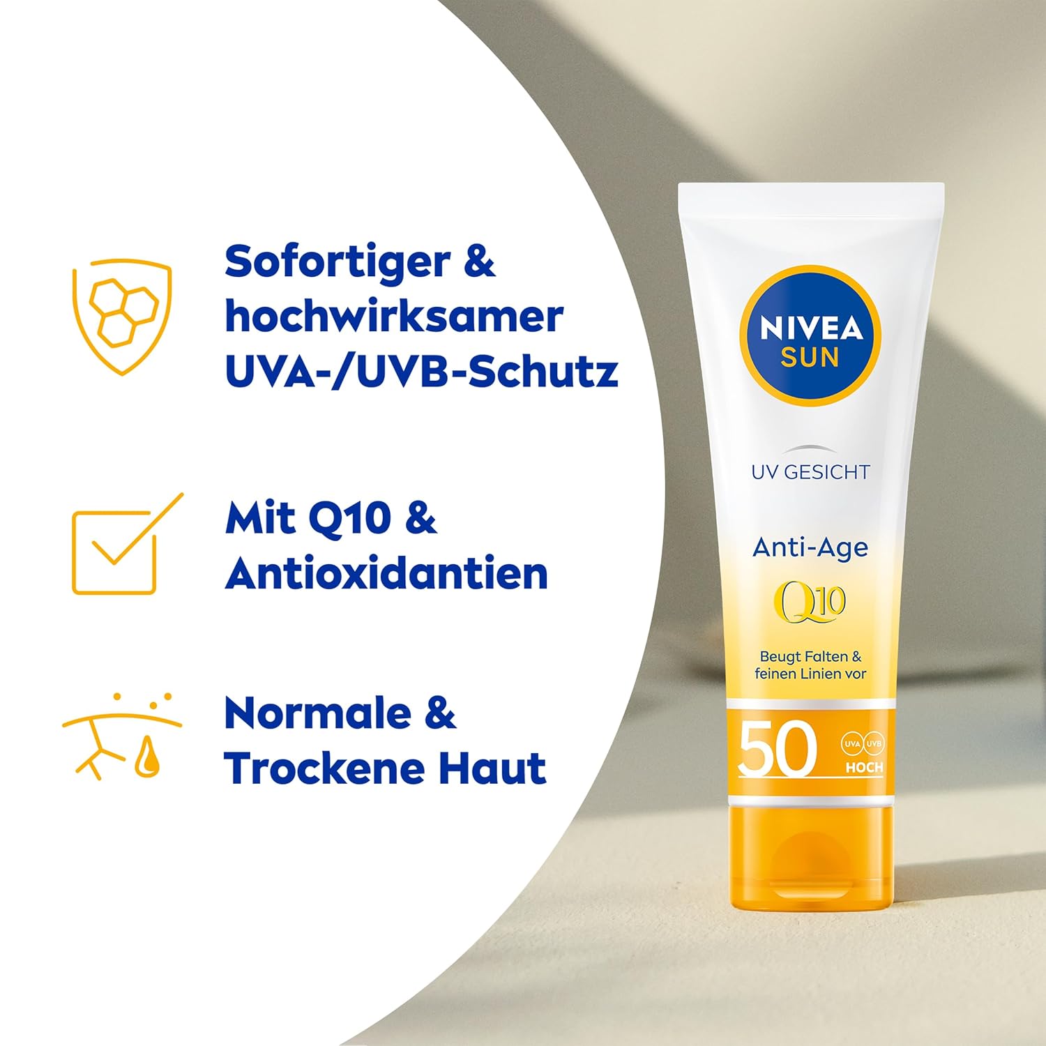 Detalle 2 de NIVEA SUN Q10 Sonnenschutz LSF 50