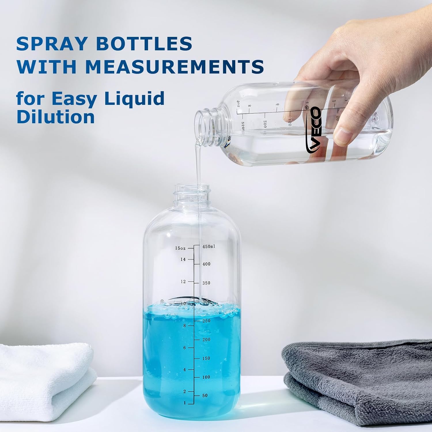 Detalle 2 de Veco 500mL Graduated Spray Bottles 4-Pack