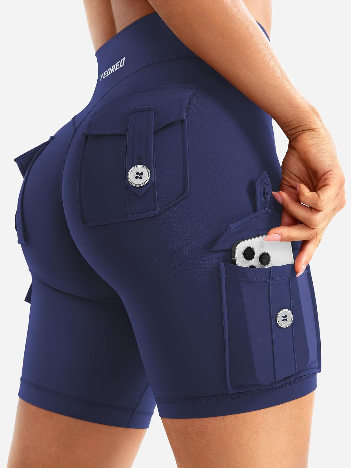 Detalle 2 de YEOREO Cargo Workout Shorts 8-Inch