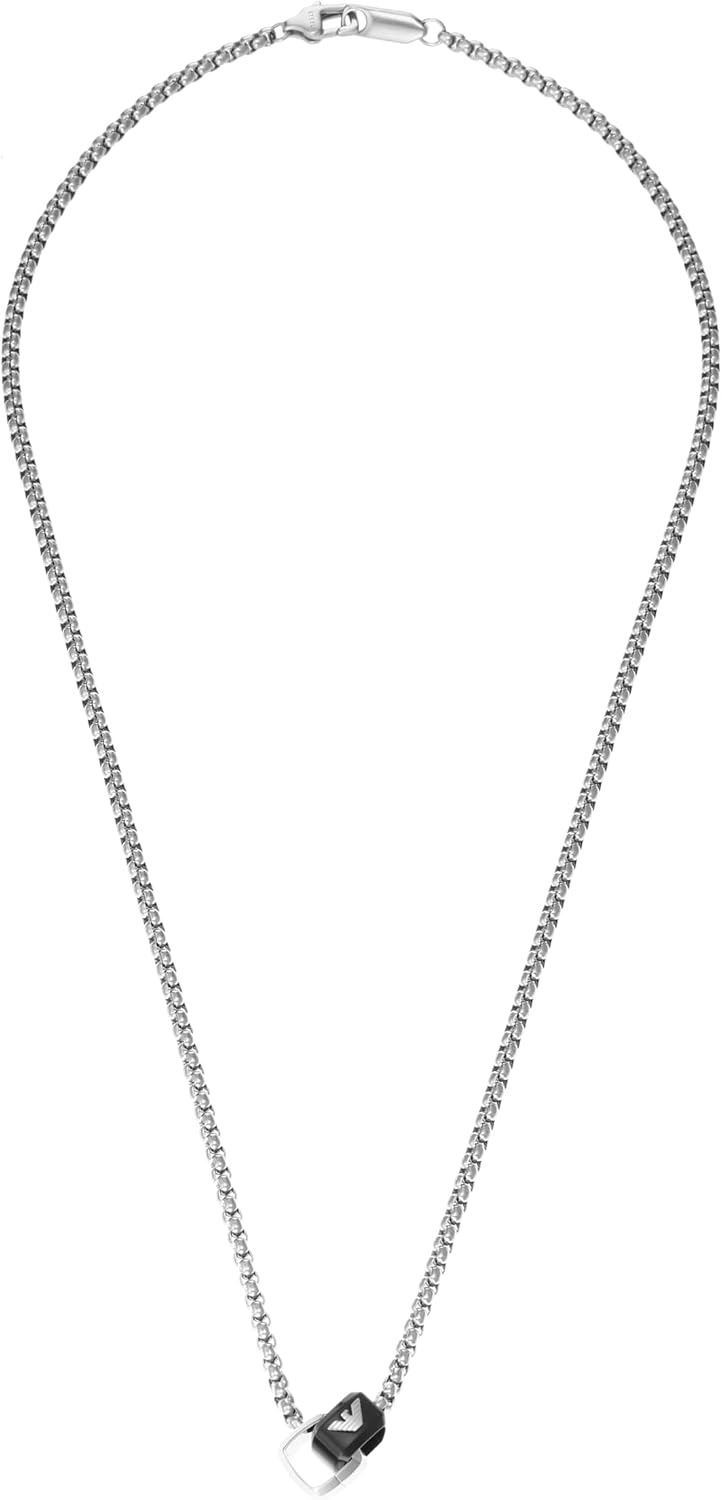 Thumbnail 6 de EMPORIO ARMANI Collier pour homme en acier inoxydable avec fermoir à mousqueton