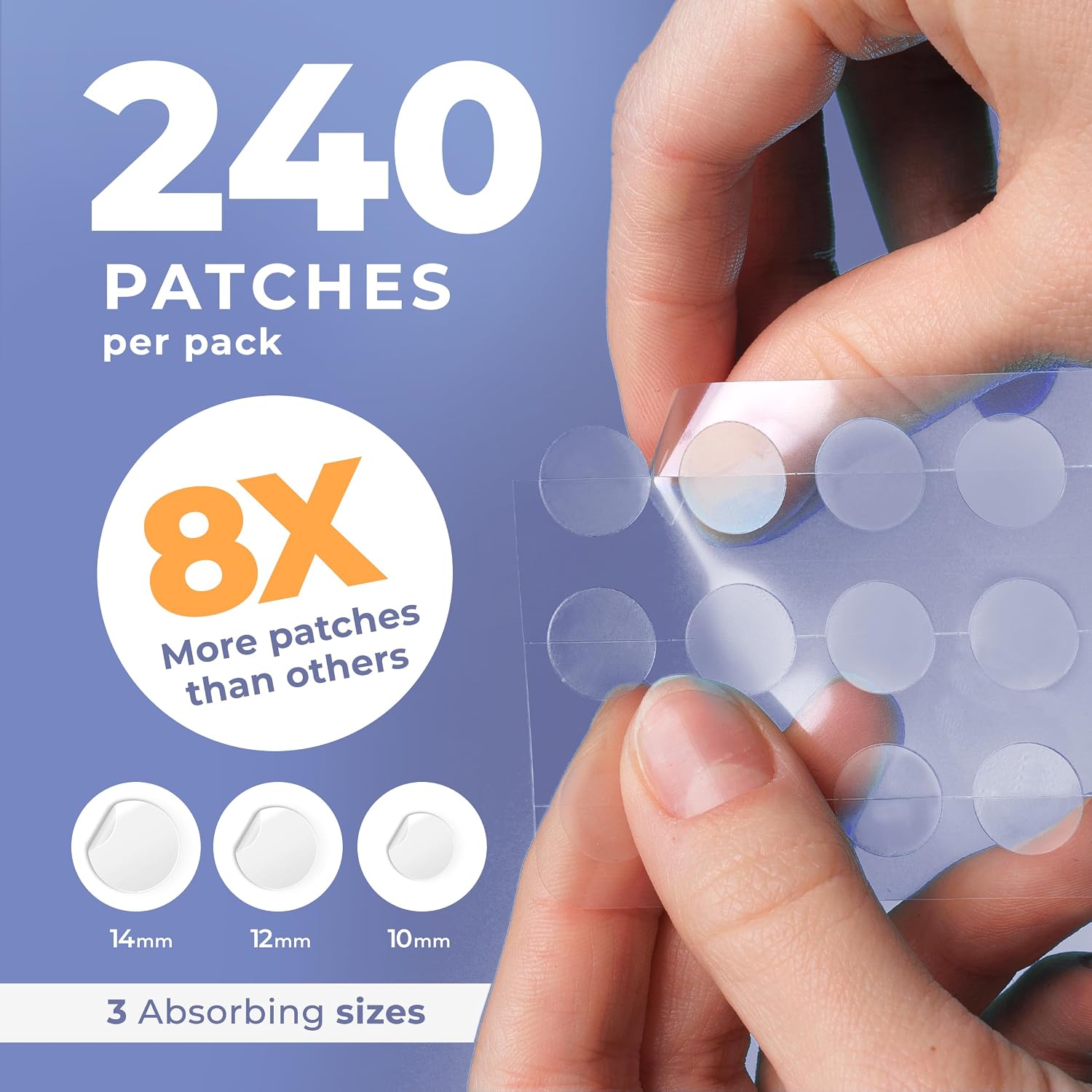 Detalle 2 de PatchRx Pimple Patches 240 Hydrocolloid Dots