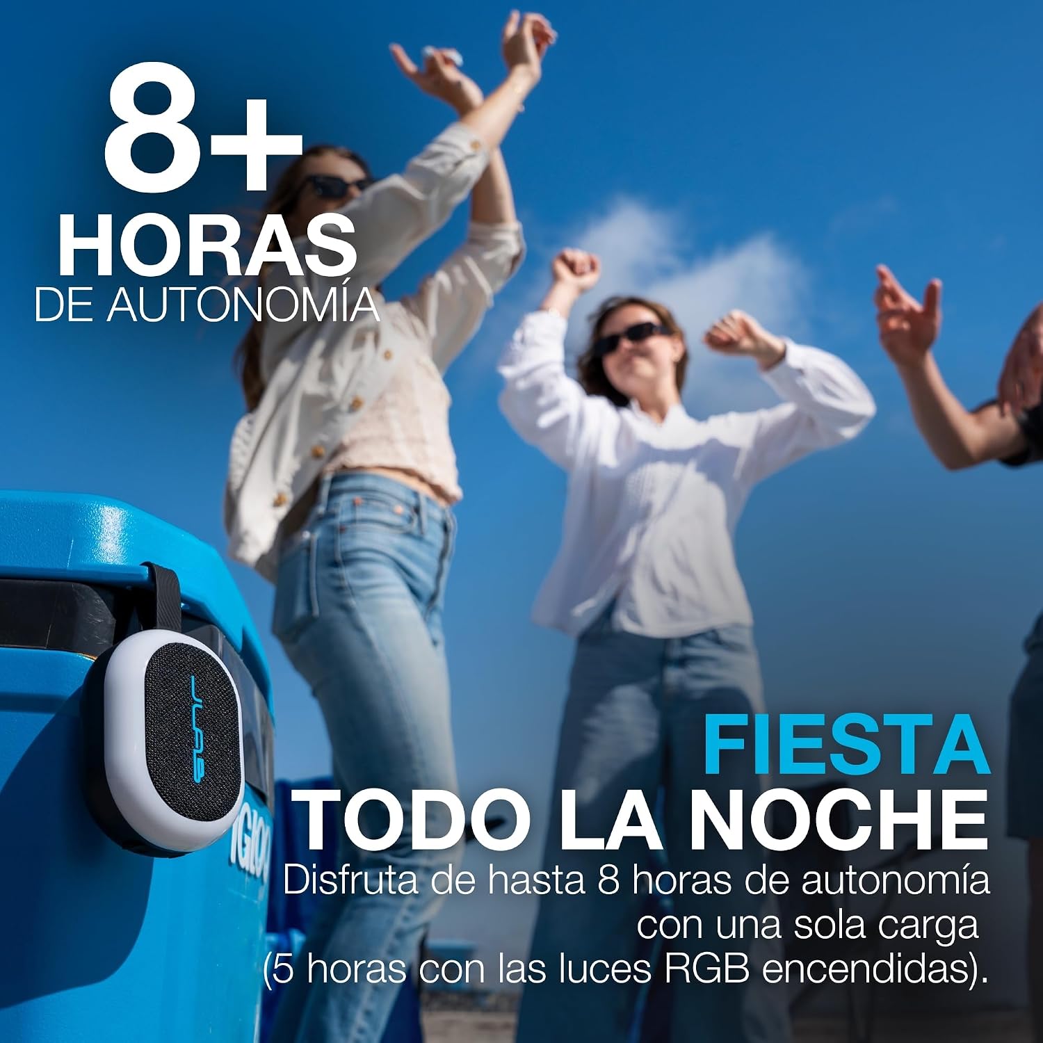 Detalle 2 de JLab Pop Party Altavoz Bluetooth 5W