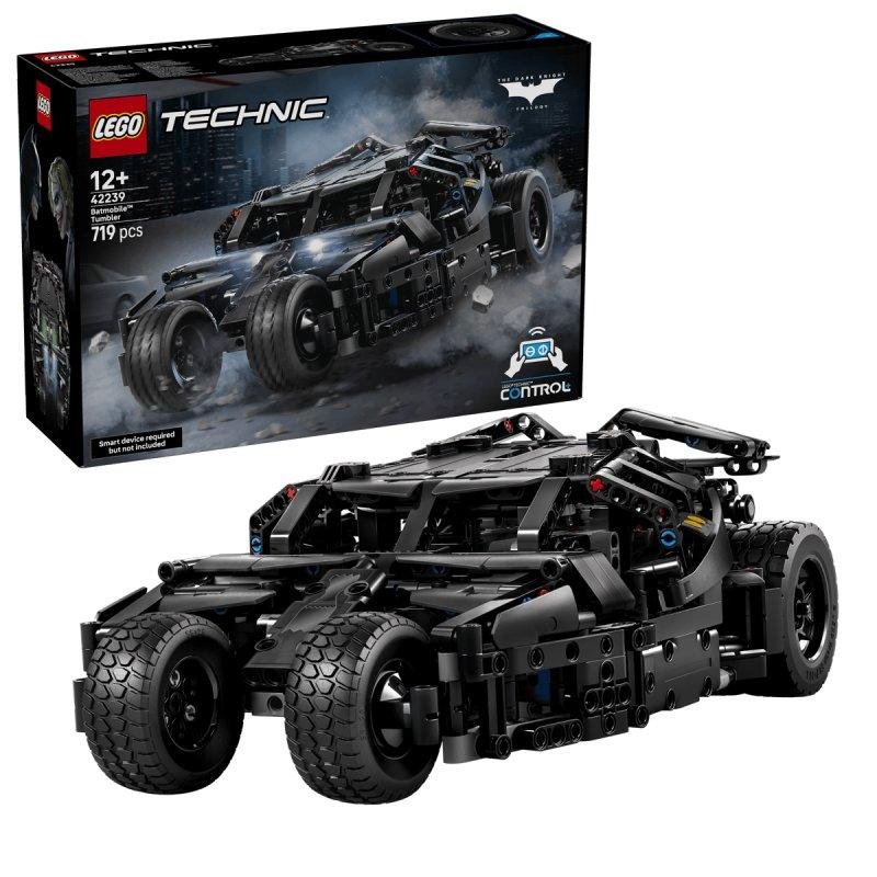 Detalle de LEGO Technic Batmobile Tumbler 42239: control interactivo y emoción para jóvenes ingenieros