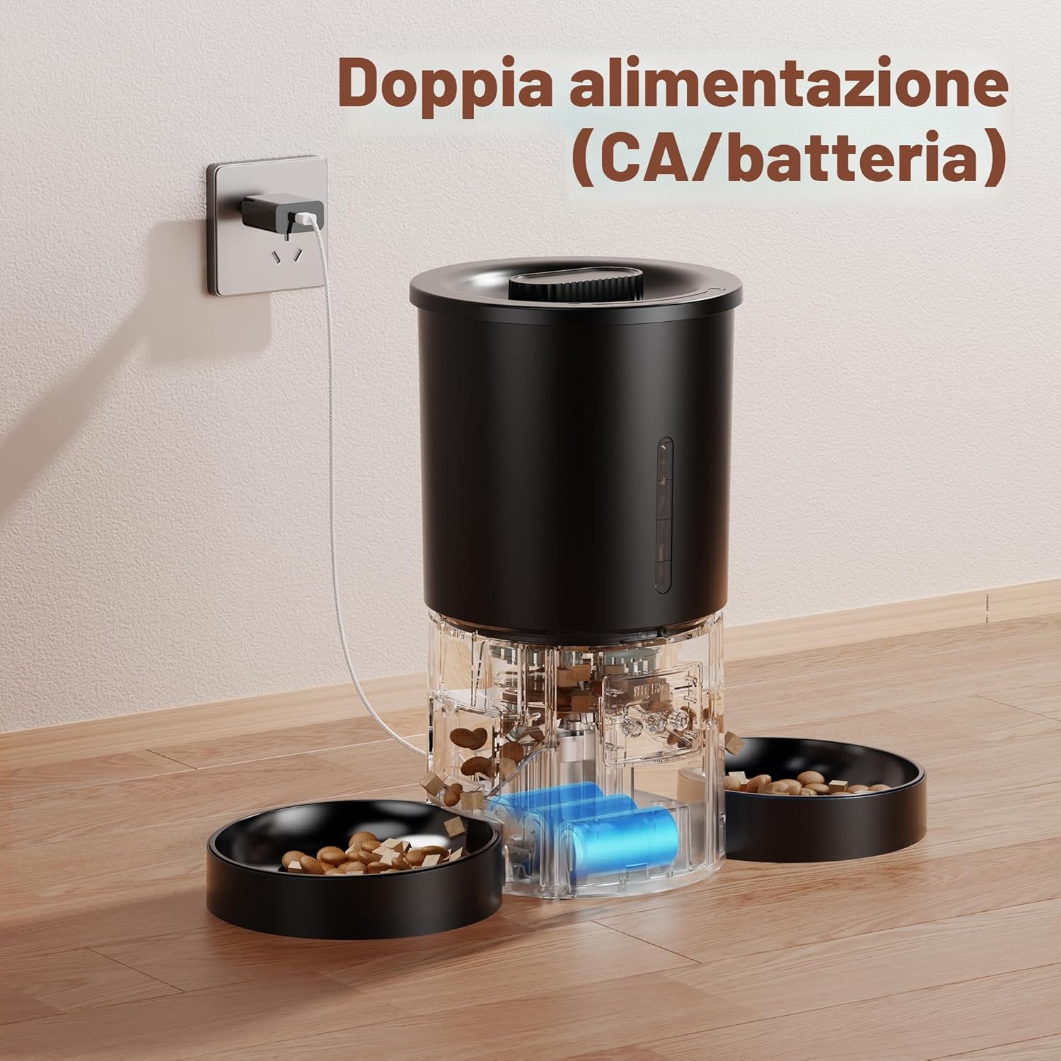 Thumbnail 5 de Distributore automatico cibo gatti e cani 5L con timer Wi‑Fi