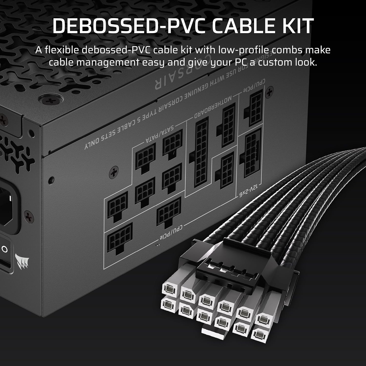 Detalle de CORSAIR RM1000x SHIFT (2025) Fully Modular ATX Power Supply