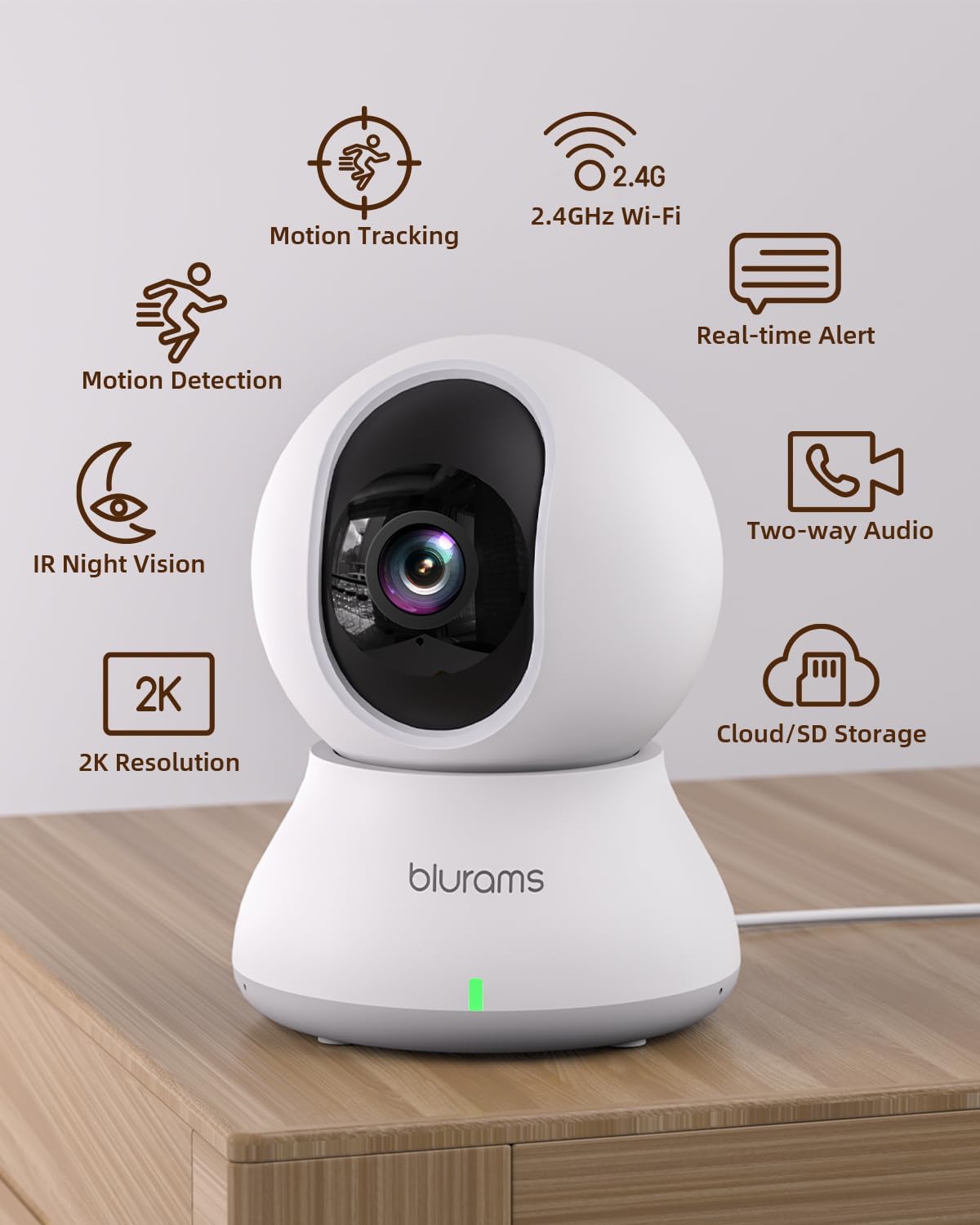 Thumbnail 1 de blurams Caméra Surveillance WiFi 2K – Pack 2