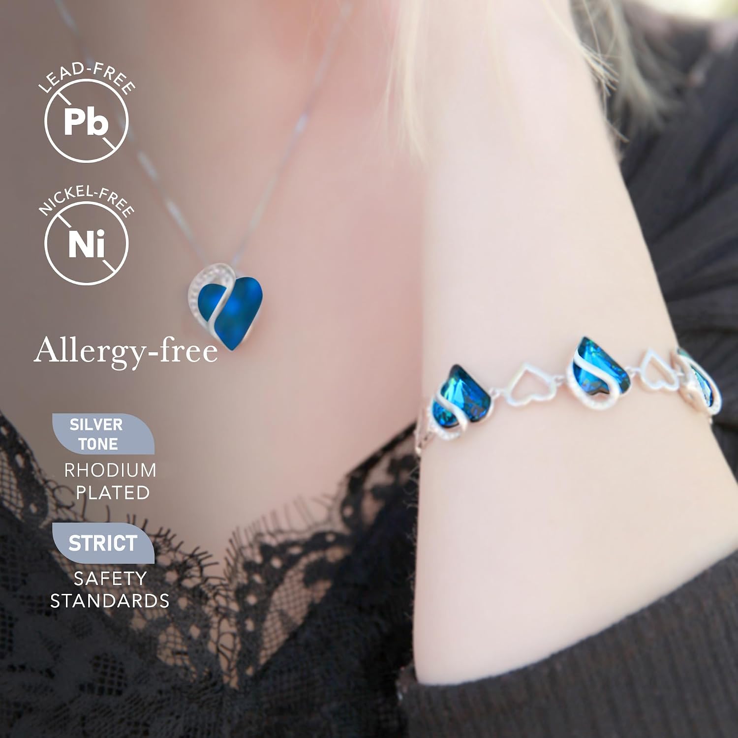 Thumbnail 2 de Leafael Heart Bracelet, 7-Inch Chain