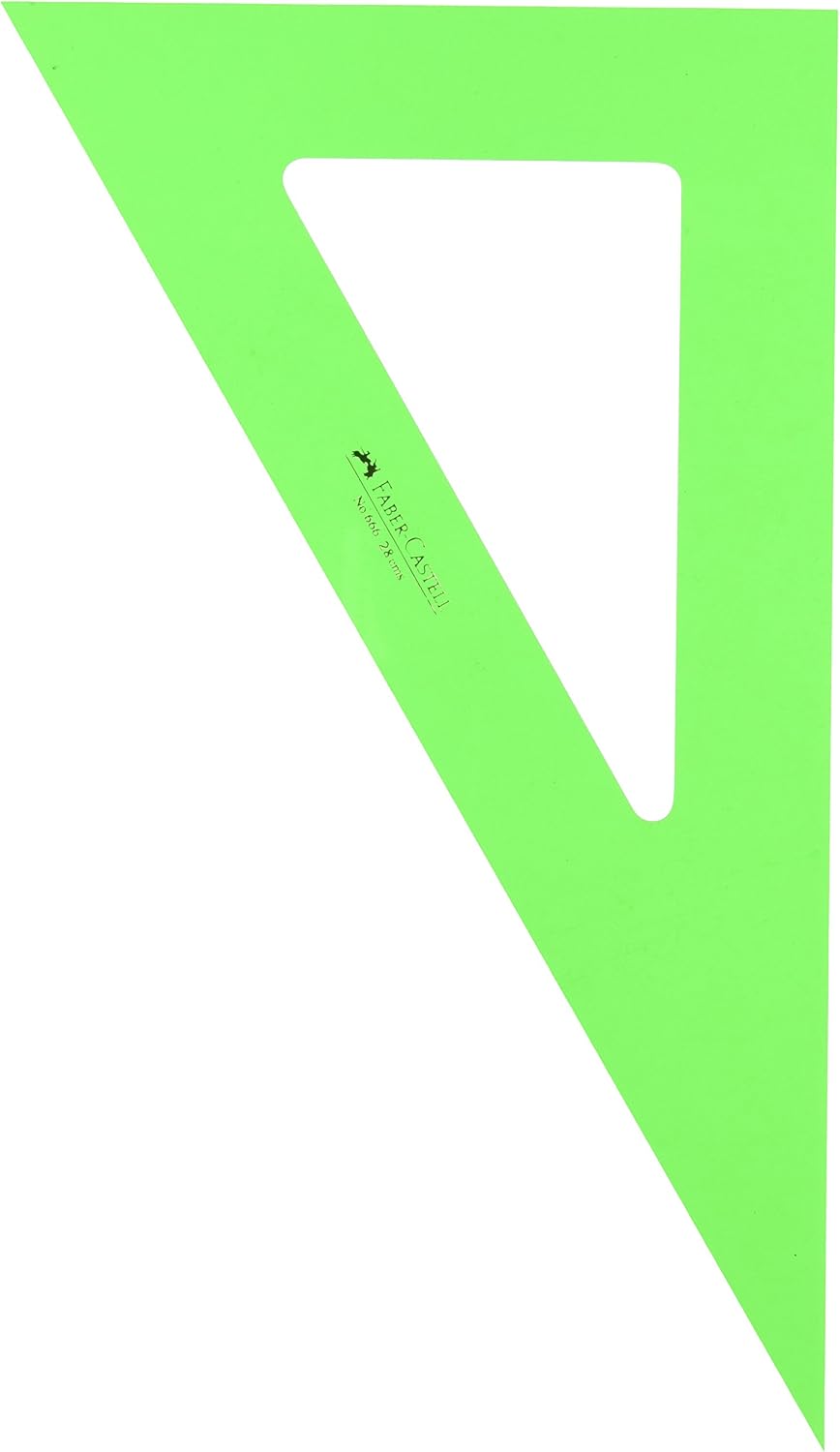 Thumbnail 1 de Faber-Castell 566-28 – Squadra tecnica da 28 cm, Verde: ideale per studio e lavoro d’ufficio