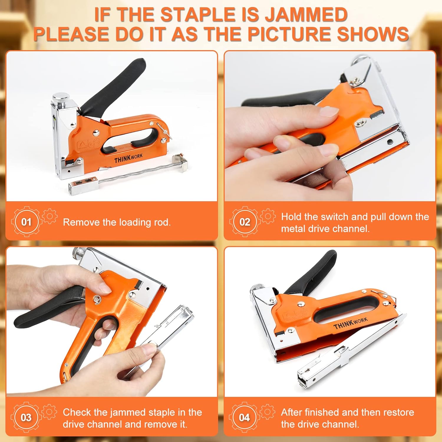 Thumbnail 4 de THINKWORK Staple Gun 900 staples for upholstery 🛠