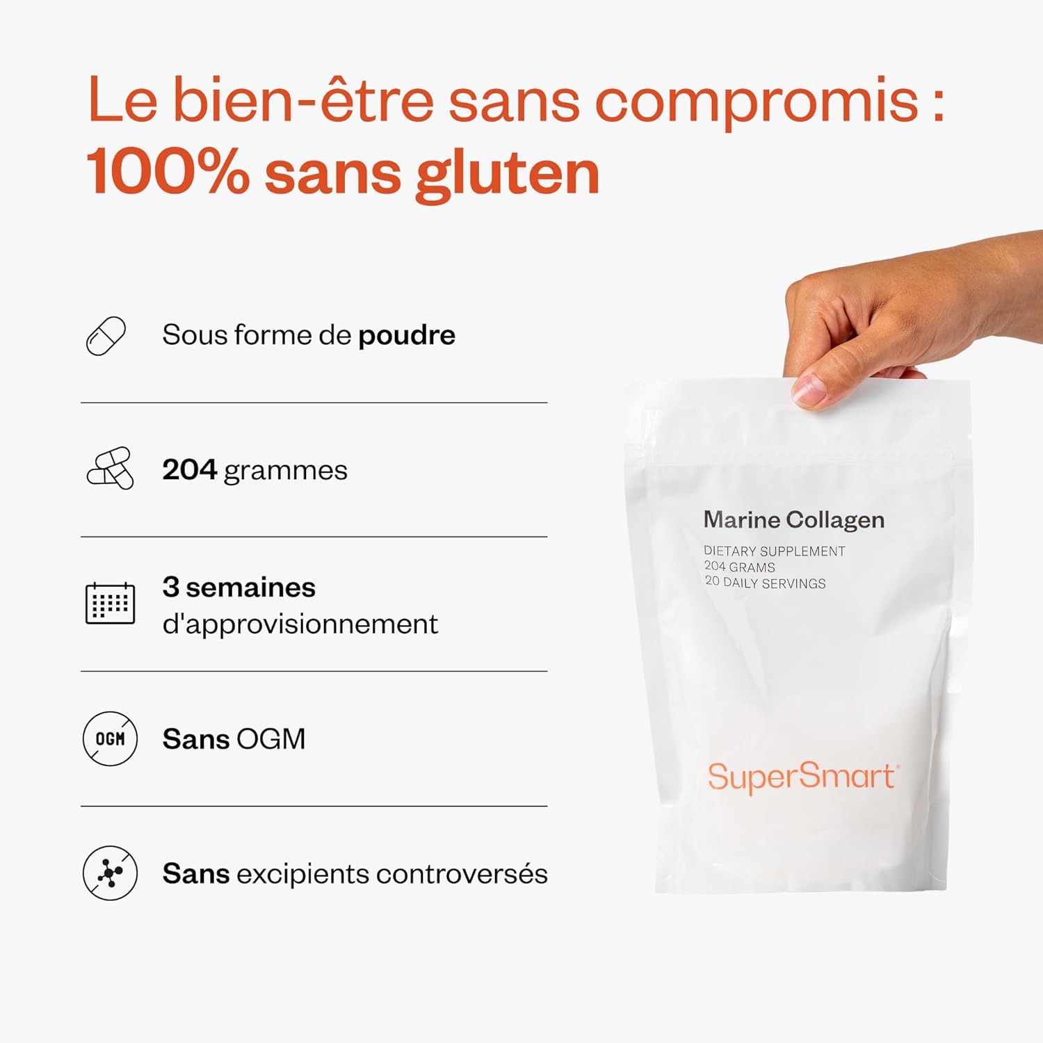 Thumbnail 4 de Collagène Marin Type I (Hydrolysé) - Breveté, Pur et Concentré — Supersmart