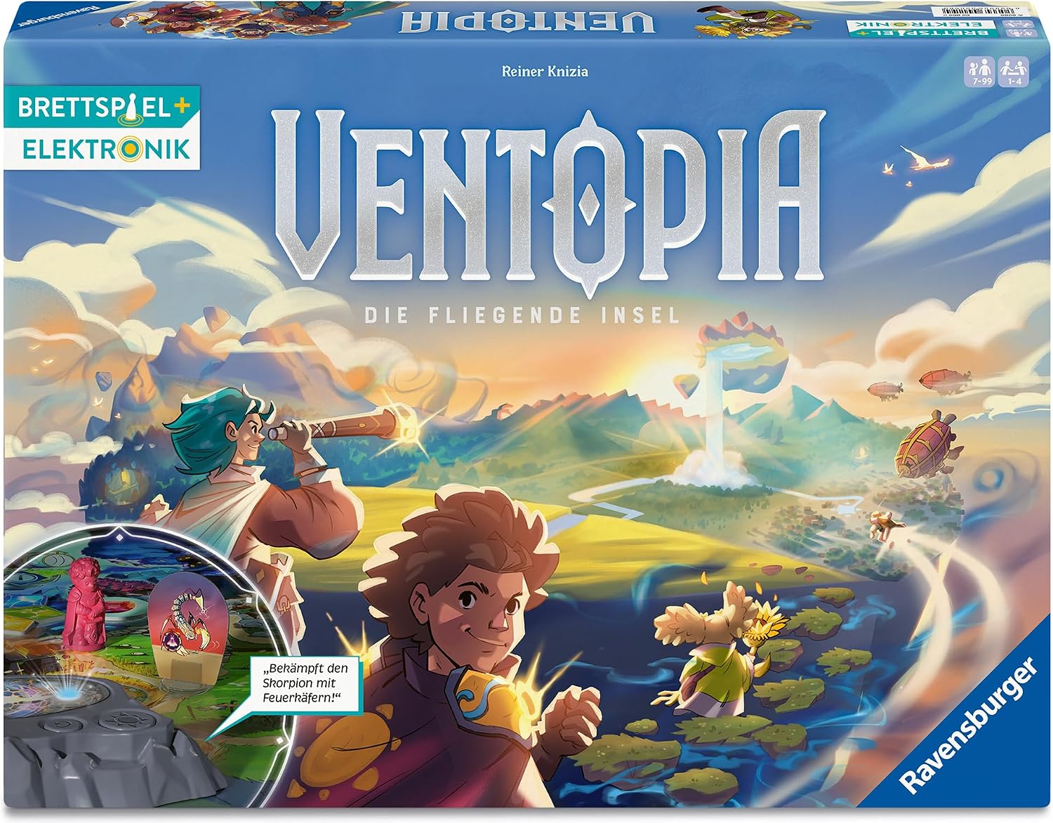 Thumbnail 1 de Ravensburger 24582 Ventopia – Die fliegende Insel: Brettspiel mit Elektronik für Kinder ab 7 Jahren (1–4 Spieler)