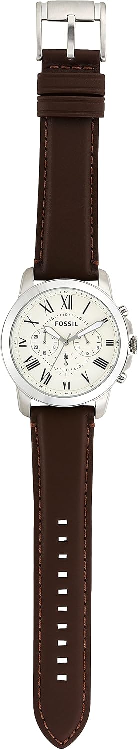 Detalle 2 de Fossil Grant orologio da uomo: cronografo al quarzo con scelta tra bracciale in acciaio o cinturino in pelle