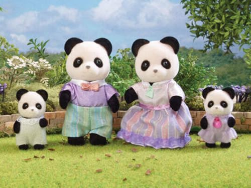 Detalle 1 de Sylvanian Families - La famille Panda — Set de 4 figurines articulées