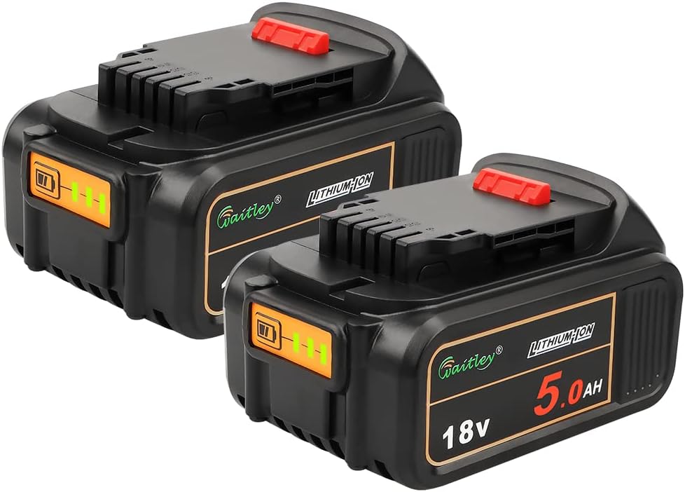 Detalle de 2-Pack Power Elektro DCB184 18V 5.0Ah Replacement XJ Battery for Dewalt
