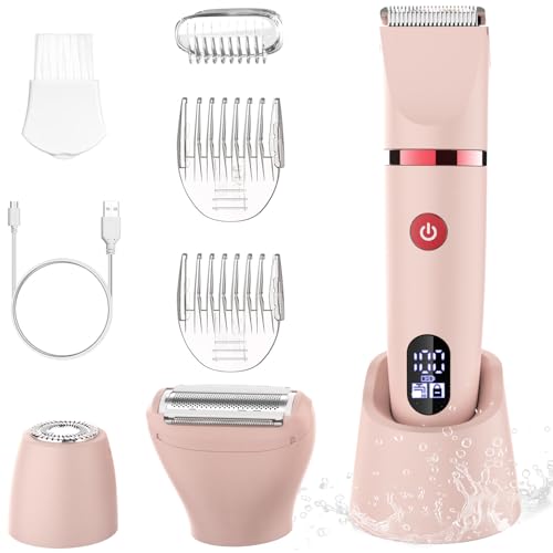 Detalle de Scttomon rasoir électrique féminin 3-en-1, étanche, avec écran LCD