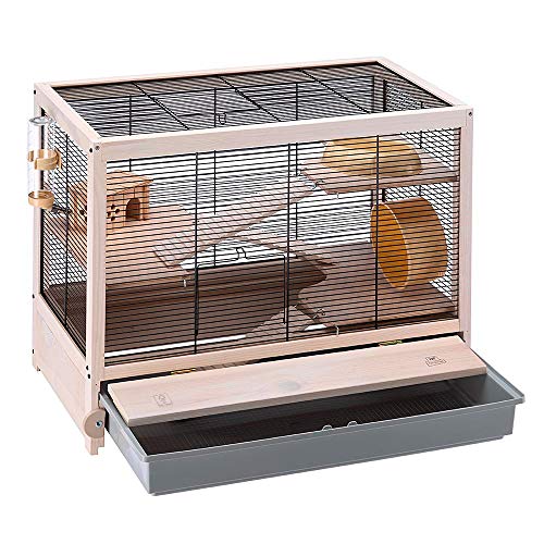 Detalle 2 de Ferplast HAMSTERVILLE jaula de madera para hámsteres 🐹