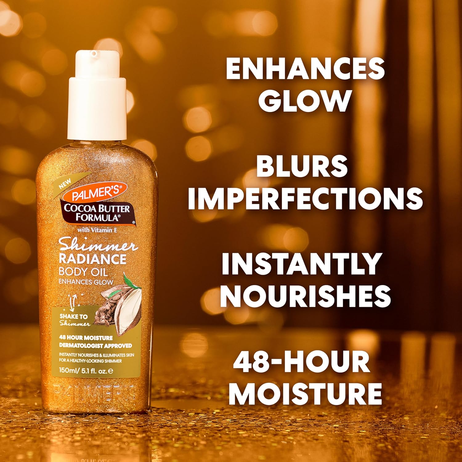 Thumbnail 3 de Palmer's Cocoa Butter Formula Shimmer Body Oil with Vitamin E (5.1 Fl Oz) – Radiant Glow & Hydration