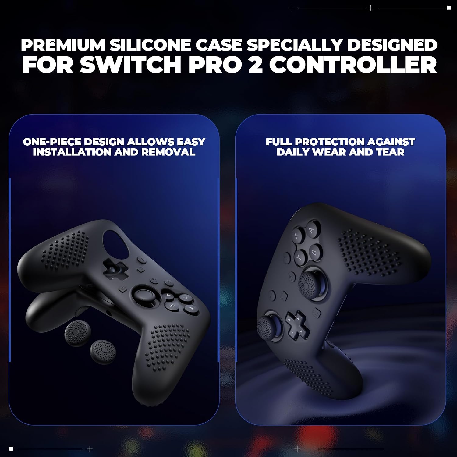 Thumbnail 4 de PlayVital Silicone Cover Skin for Nintendo Switch 2 Pro Controller – 3D Studded Edition