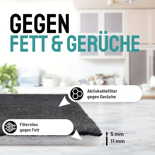Thumbnail 2 de FilterBase Universal Fettfilter Dunstabzugshaube (57x47 cm) – zuschneidbar, kompostierbar, 1er Pack