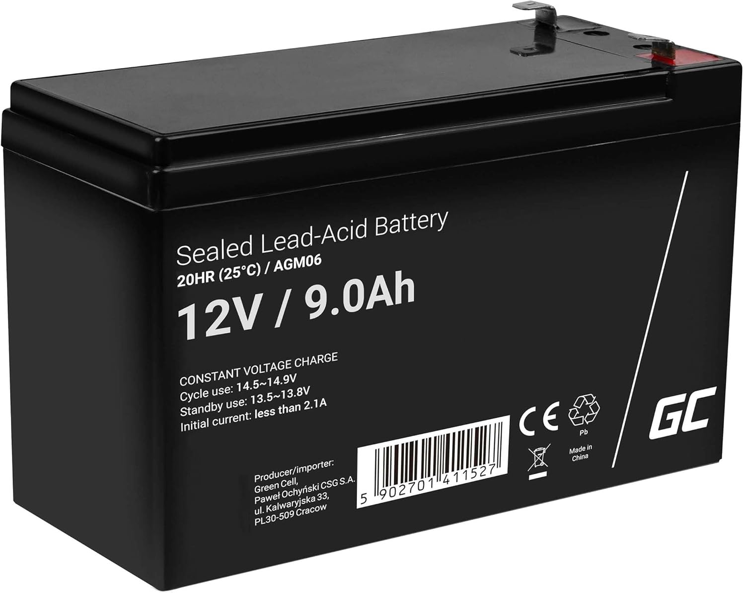 Thumbnail 6 de Green Cell Batteria AGM 12V 7,2Ah 🔌