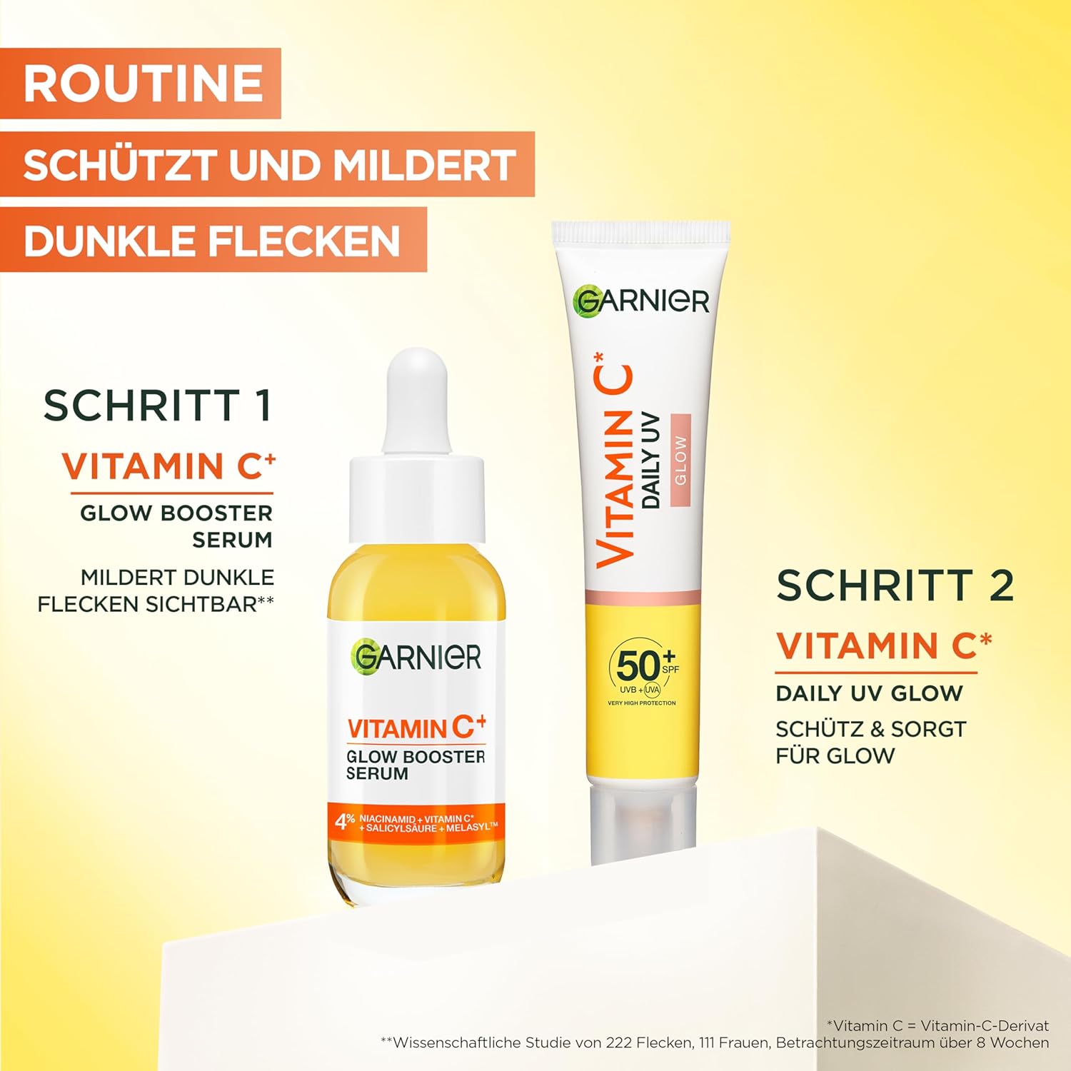 Thumbnail 6 de Garnier Vitamin C Tägliches Sonnenfluid SPF 50+ – getöntes UV-Schutzfluid mit Glow, 40 ml