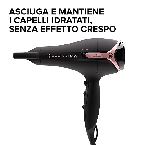 Detalle 2 de Bellissima Imetec K9 2300 – Phon ionico 2300W con diffusore: asciugatura rapida e gestione crespo