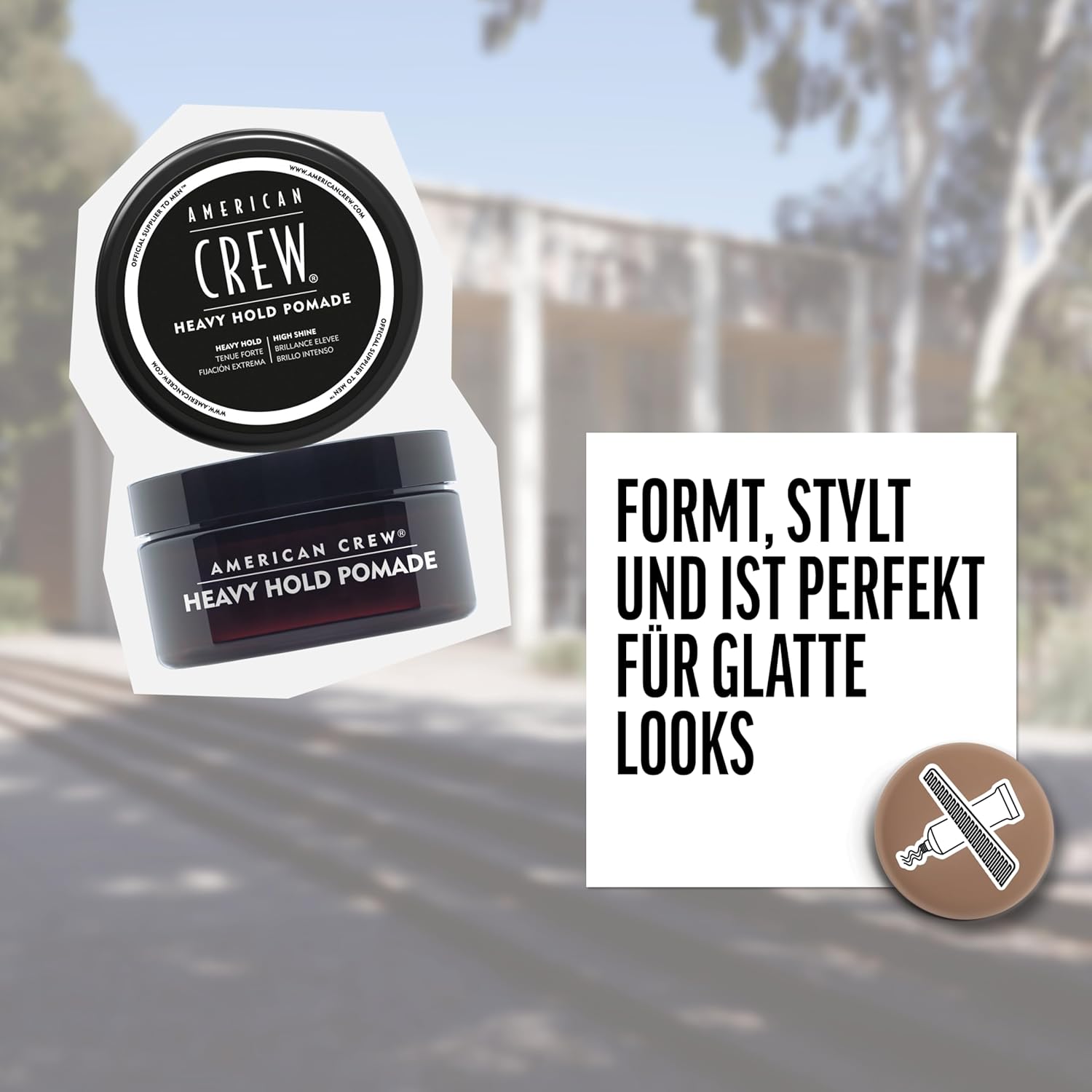 Thumbnail 3 de AMERICAN CREW Heavy Hold Pomade, 85 g – Stylingpomade mit extrem starkem Halt und Glanz