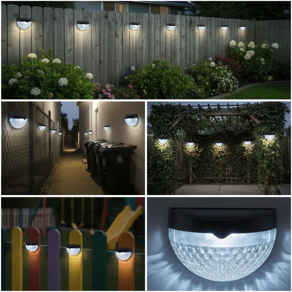 Detalle 2 de GloBrite Solar Lights Outdoor Garden – Pack of 8 for Pathways, Patio and Fence