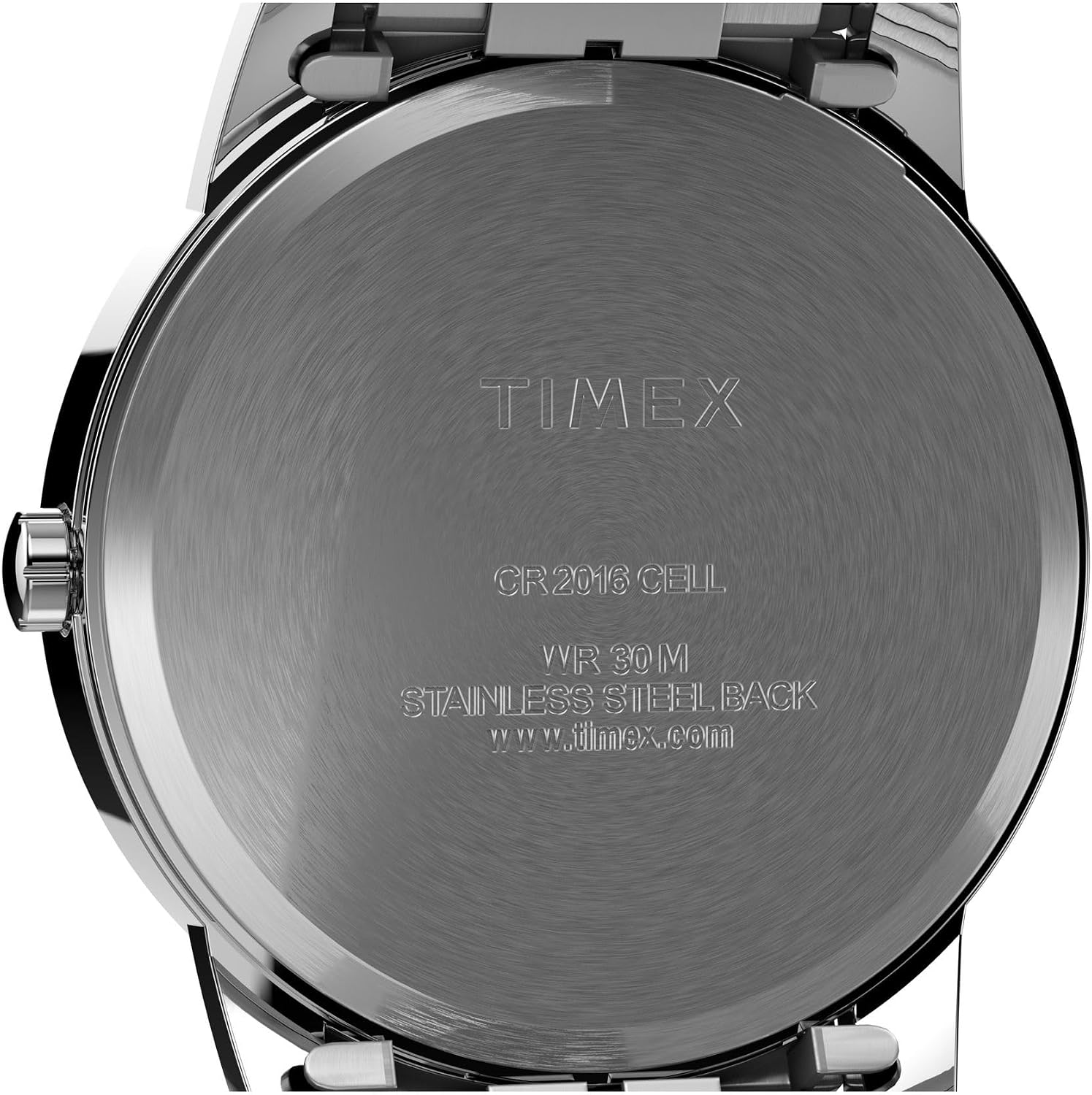 Detalle de Timex Easy Reader Herren-Armbanduhr T2H451 – Edelstahl, 35 mm, Datumsfenster
