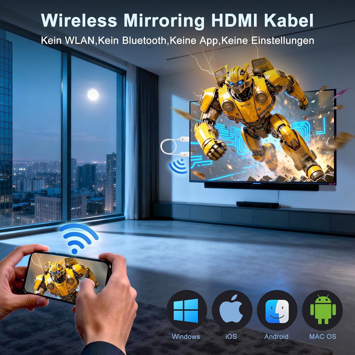 Detalle 2 de Wireless HDMI Adapter 4K 60 Hz