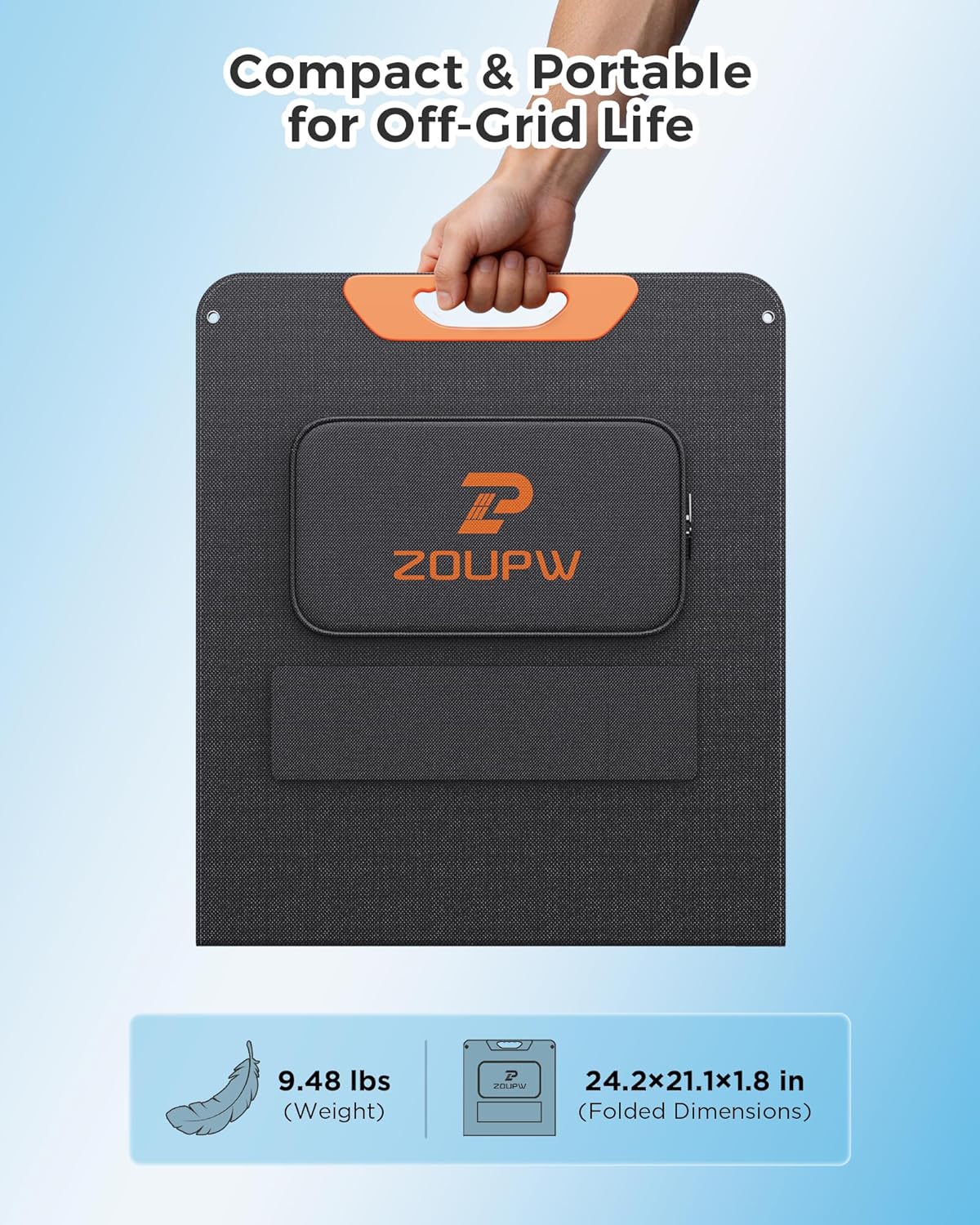 Thumbnail 2 de ZOUPW 100W Portable Solar Panel ⛺