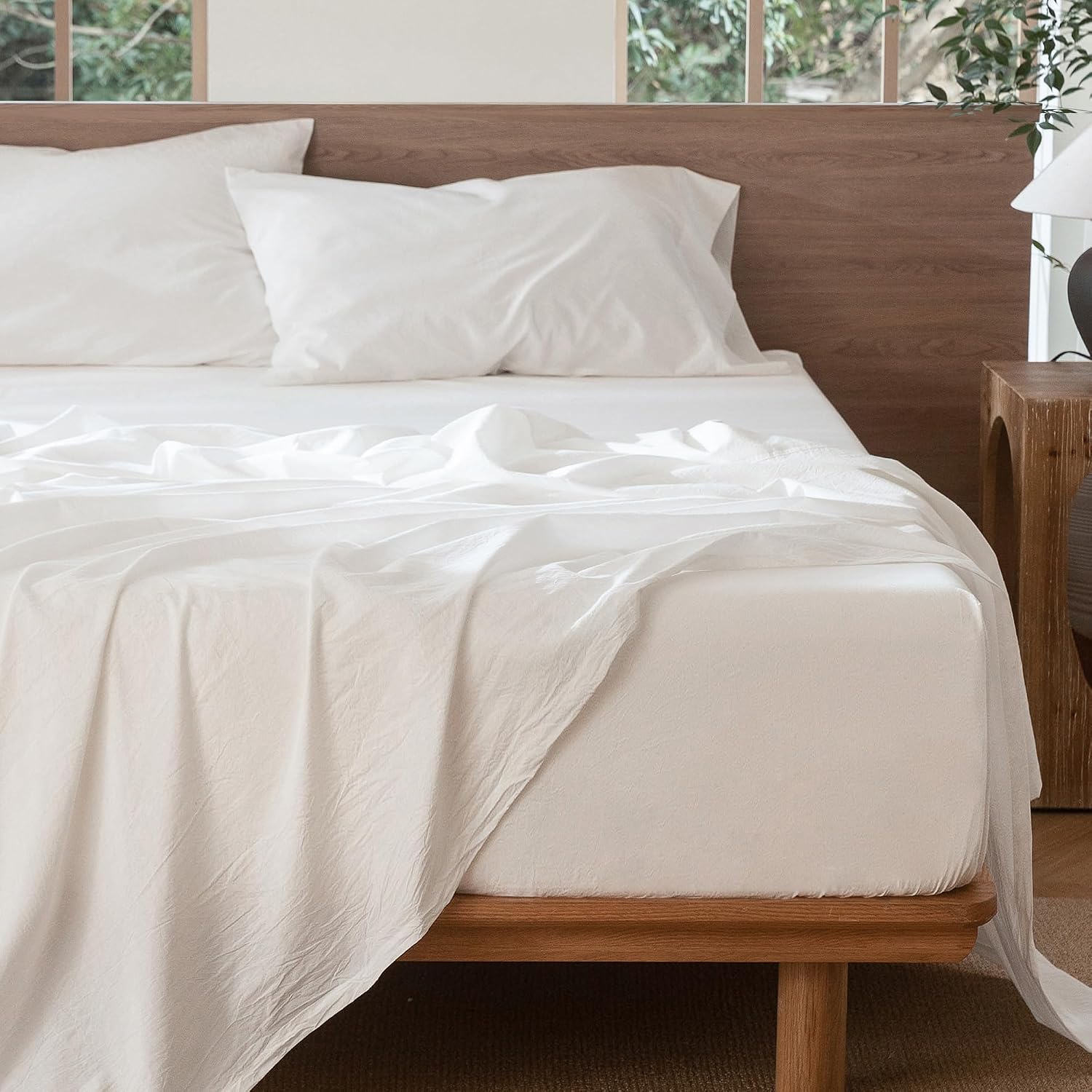 Thumbnail 4 de MooMee Bedding Sheet Set King 100% Cotton