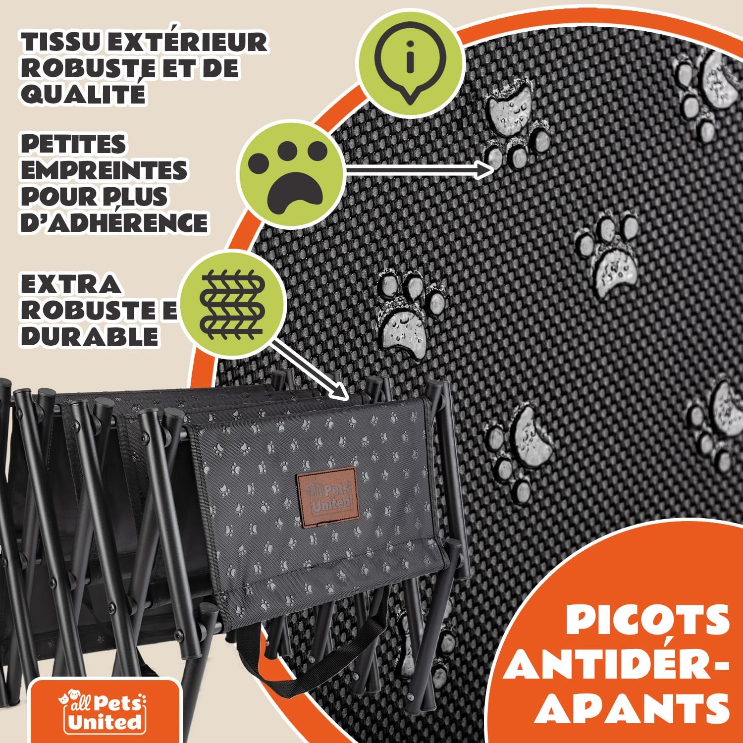 Thumbnail 2 de All Pets United Rampe pliable pour chien et chat – Escalier d’entrée robuste et portable