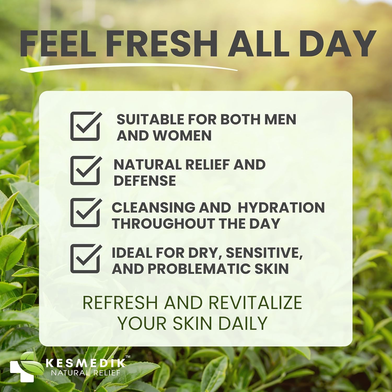 Detalle 2 de KESMEDIK Tea Tree Body Wash MaxTherapy (2-Pack) for Itchy Skin Relief, Jock Itch & Athlete’s Foot