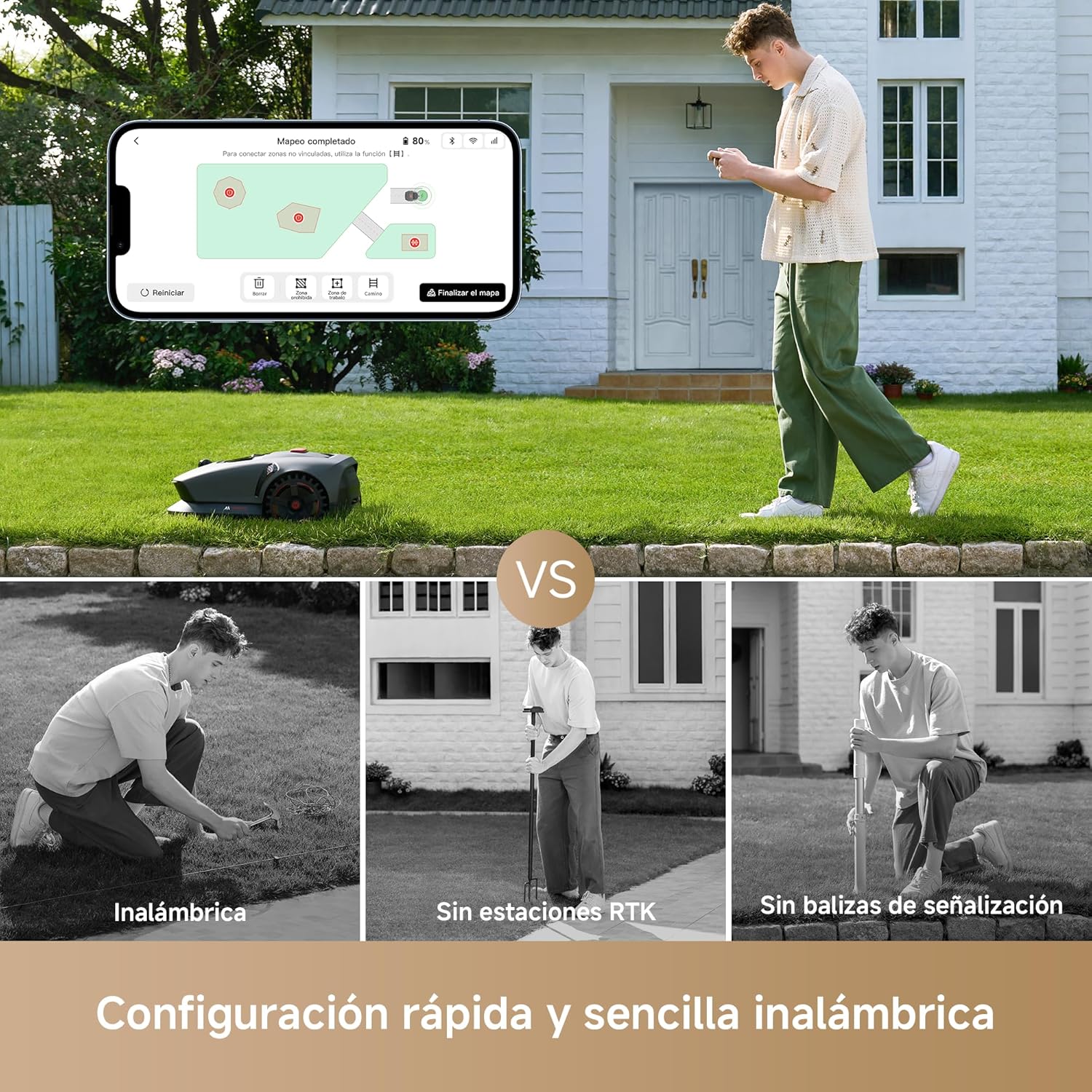 Detalle de Mova 1000 Robot Podador para jardines hasta 1000 m²
