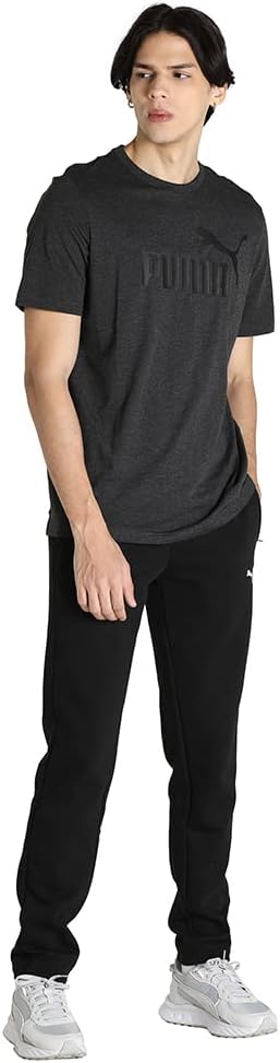 Detalle 2 de PUMA Herren ESS Heather Tee – nachhaltiges Everyday-Shirt (Packung 1)