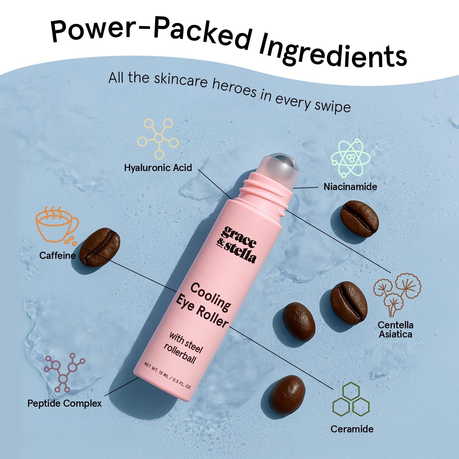 Detalle 1 de Grace & Stella Cooling Eye Serum Roller