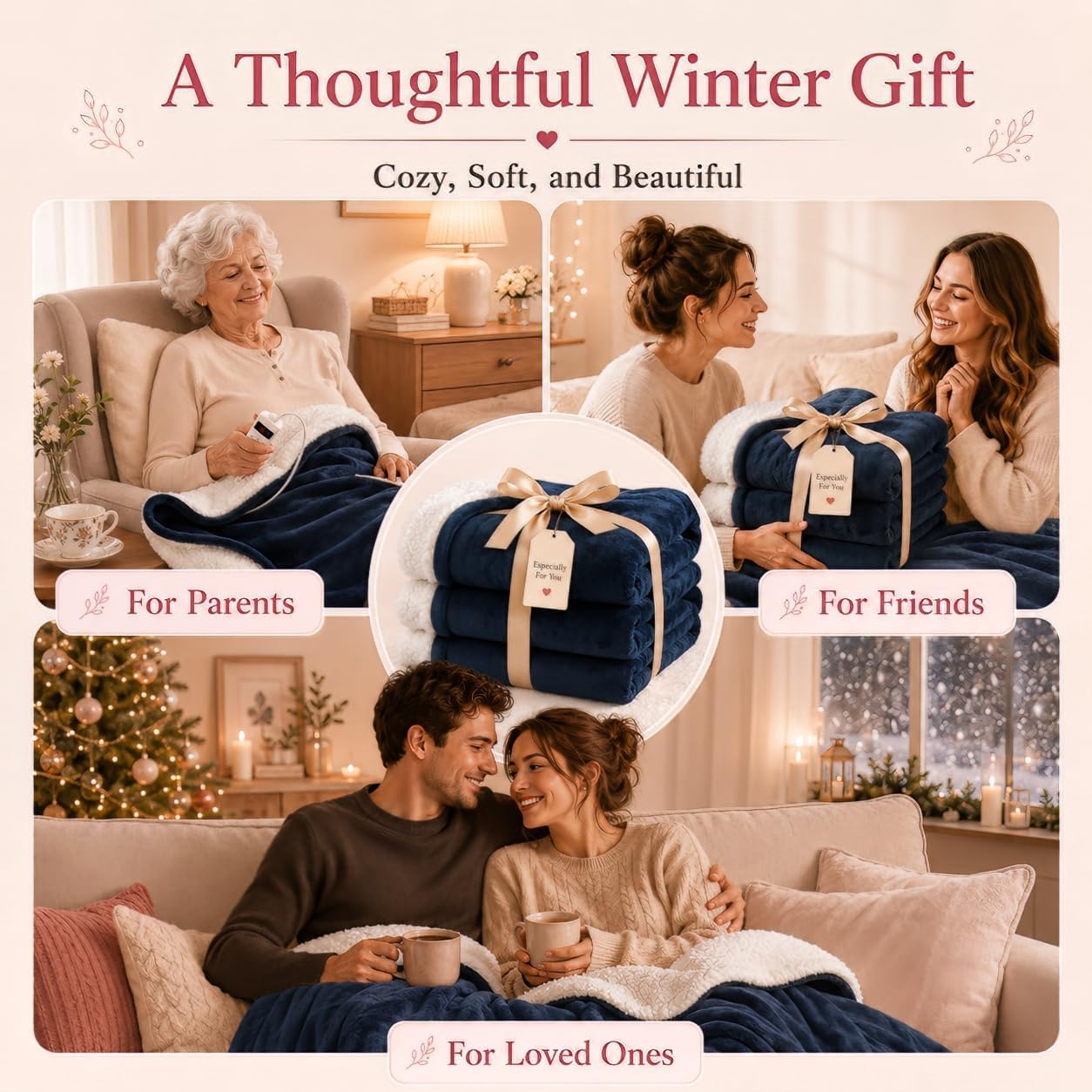Thumbnail 5 de Arrylins ZQ05B-C8490 Queen Heated Blanket, 6 Heat Settings, Dual Controls