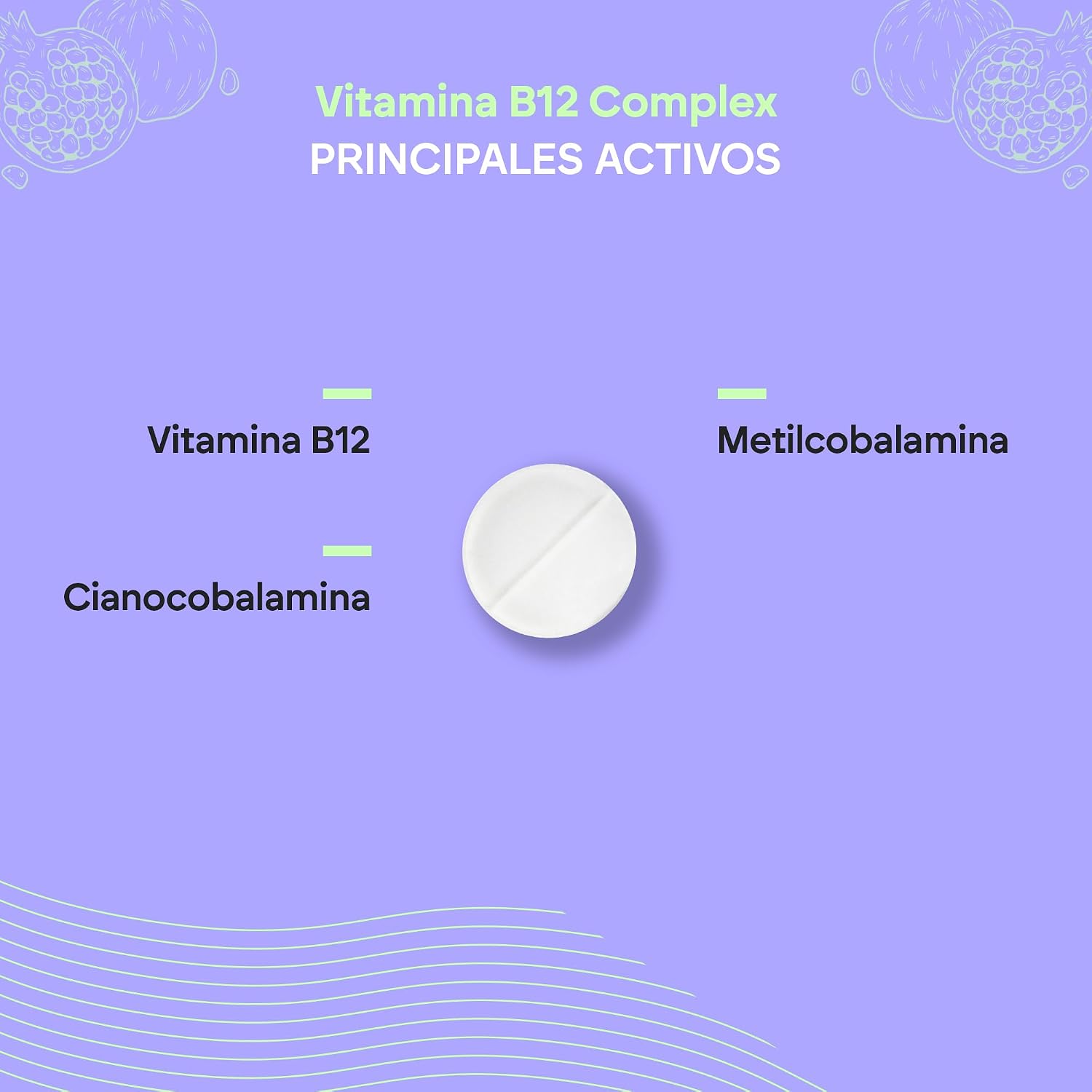 Detalle 2 de NUTRALIE Vitamina B12 Vegana 2000mcg 120 comprimidos