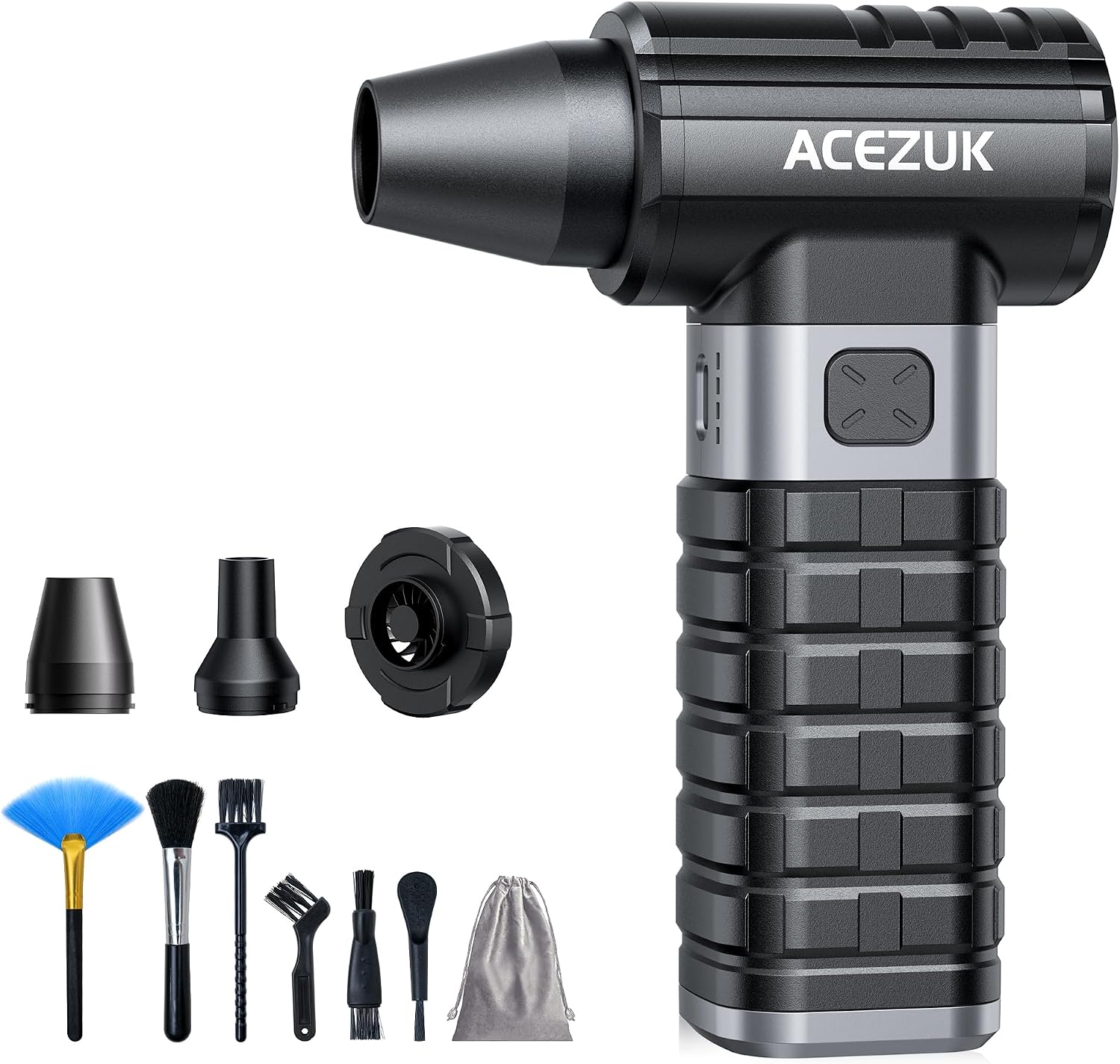 Detalle de ACEZUK Elektrische Staubgebläse: 4-Gang Luftspray mit Akku für PC, Elektronik und Haushalt