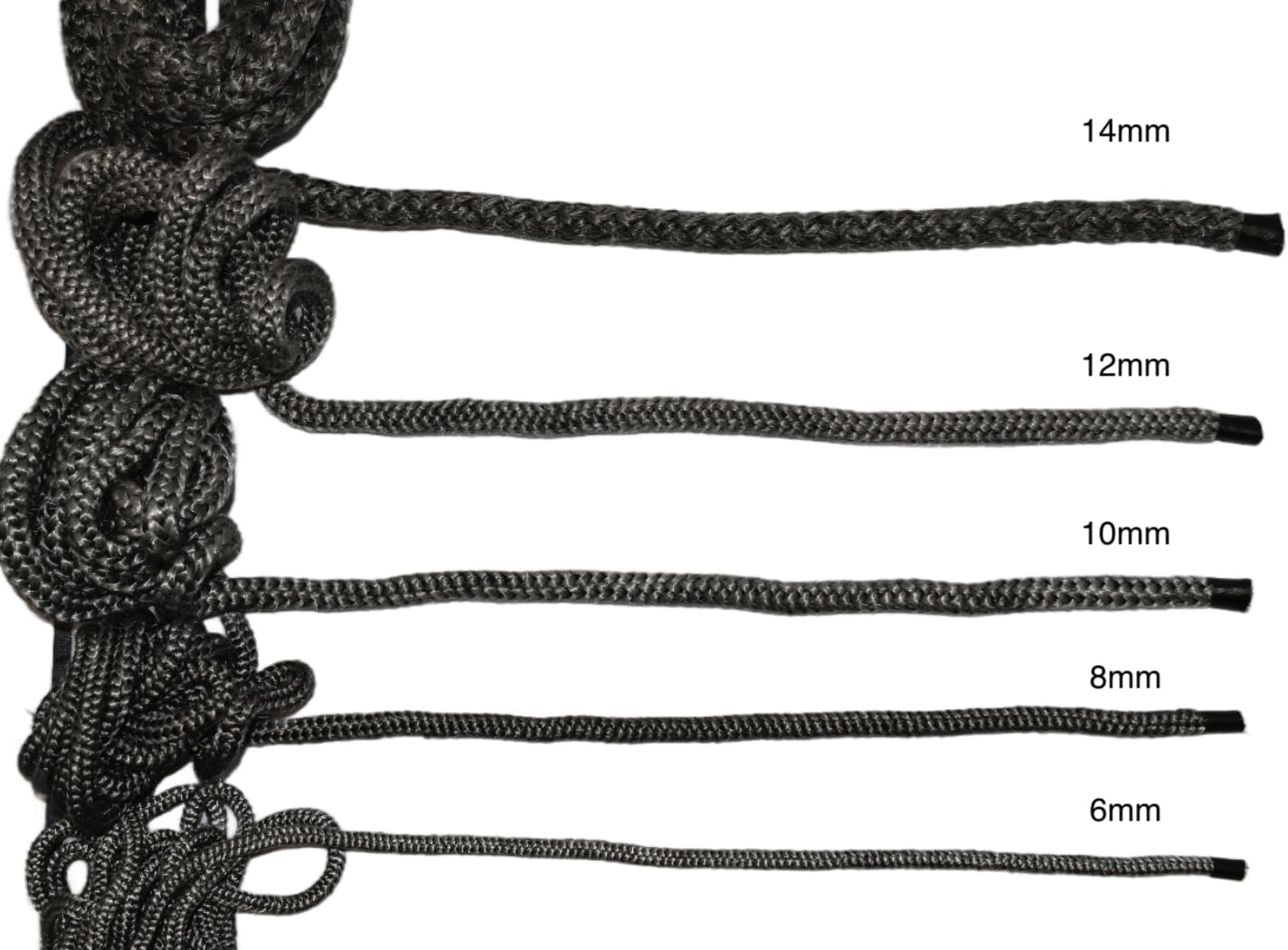 Detalle de The Stove Wizard Black Stove Rope Kit (12mm x 2.5m) with 50ml Super Seal Adhesive and Flue/Glass Door Seals