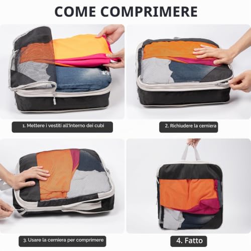 Thumbnail 3 de BillyBath Set di Organizer per Valigie, 10 Pezzi – Organizza Biancheria, Scarpe e Cosmetici in Viaggio
