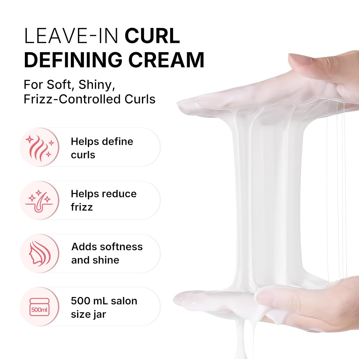 Thumbnail 1 de Karseell Curl Defining Cream for Wavy, Curly, and Coily Hair (500 mL) – Leave-In Styling for Frizz Control & Soft Defined Curls