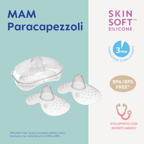 Thumbnail 2 de MAM Paracapezzoli SkinSoft Silicone (Set da 2, Misura S) – protezione e contatto naturale