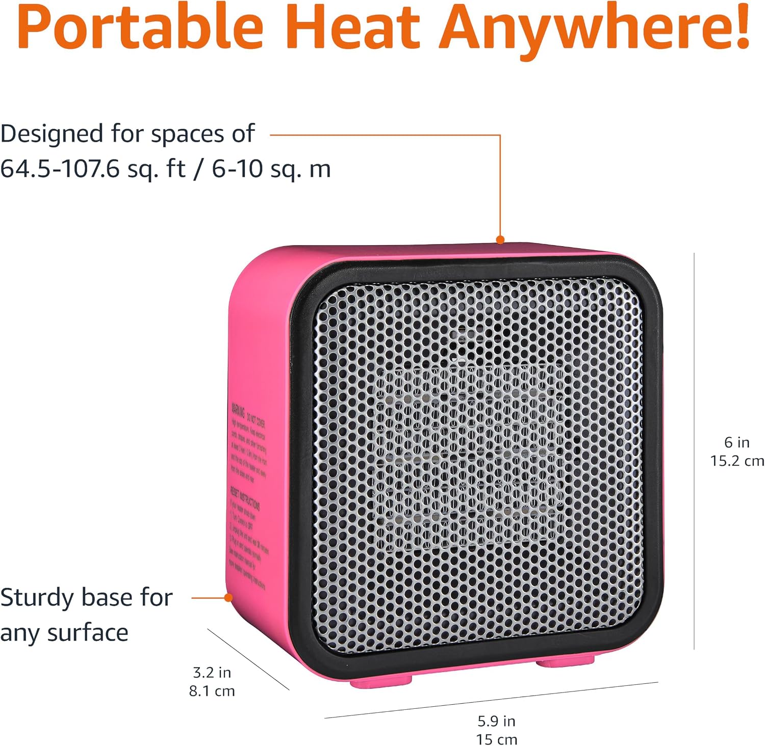 Thumbnail 2 de Amazon Basics Ceramic Heater 500W 🏠