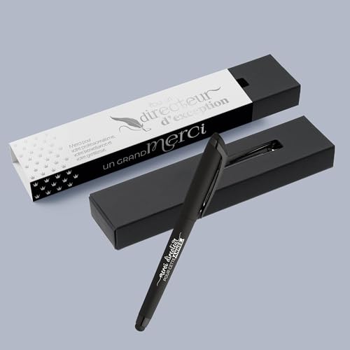 Thumbnail 1 de ÉNJA Création Stylo personnalisé avec stylet tactile, métal et finition soft touch